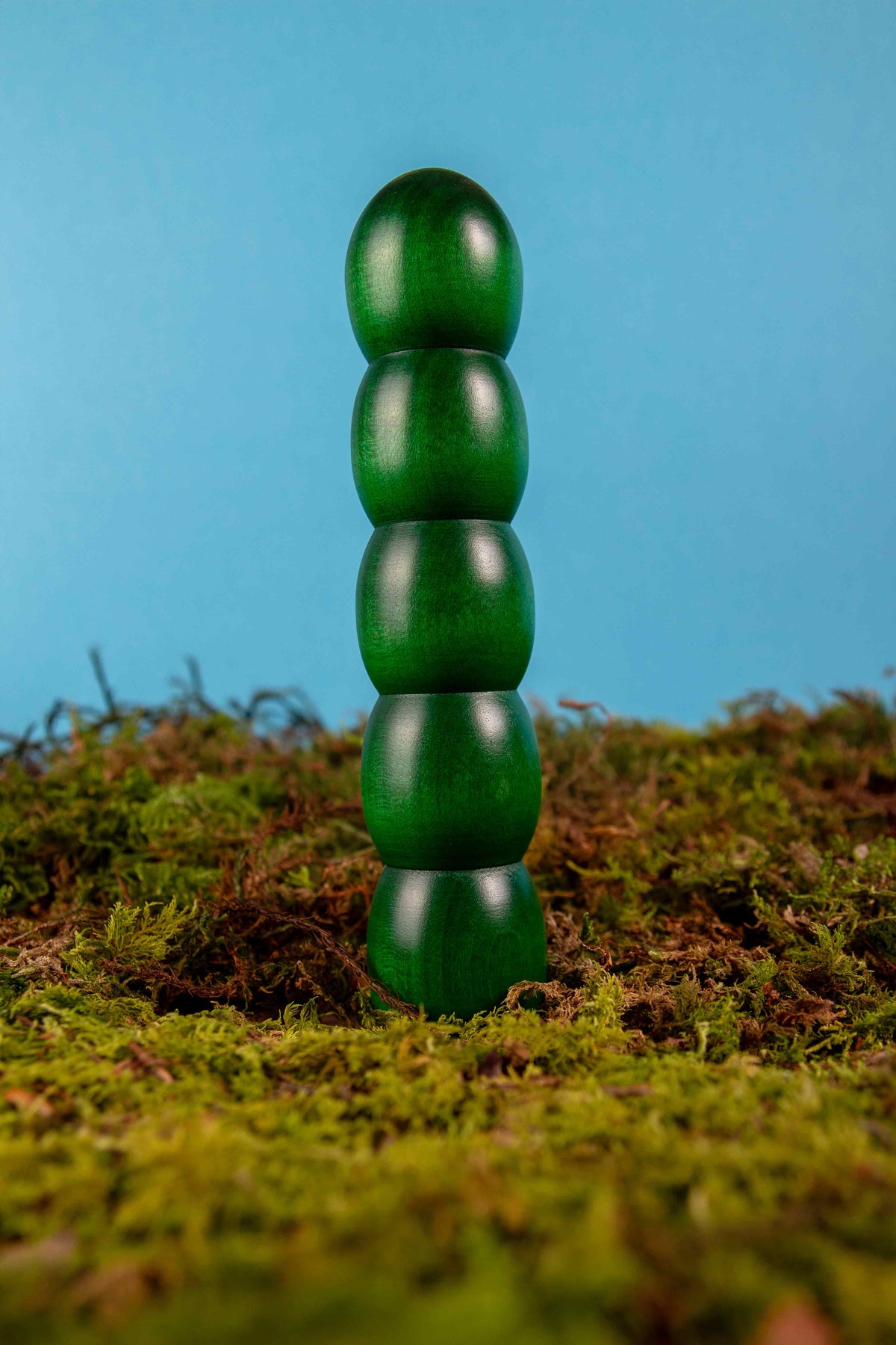 BURRLI grün HOLZVIBRATOR Holzdildo Moos Natur || Rainbow Edition Holz-Knecht.at