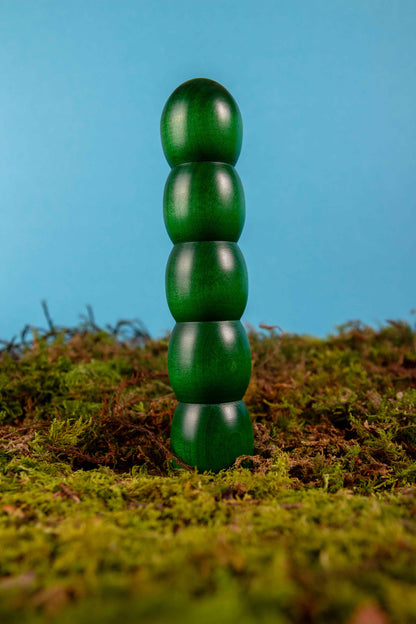 BURRLI grün HOLZVIBRATOR Holzdildo Moos Natur || Rainbow Edition Holz-Knecht.at
