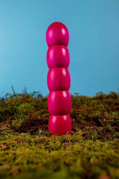 BURRLI Pink Rosa HOLZVIBRATOR Holzdildo Moos Natur || Rainbow Edition Holz-Knecht.at
