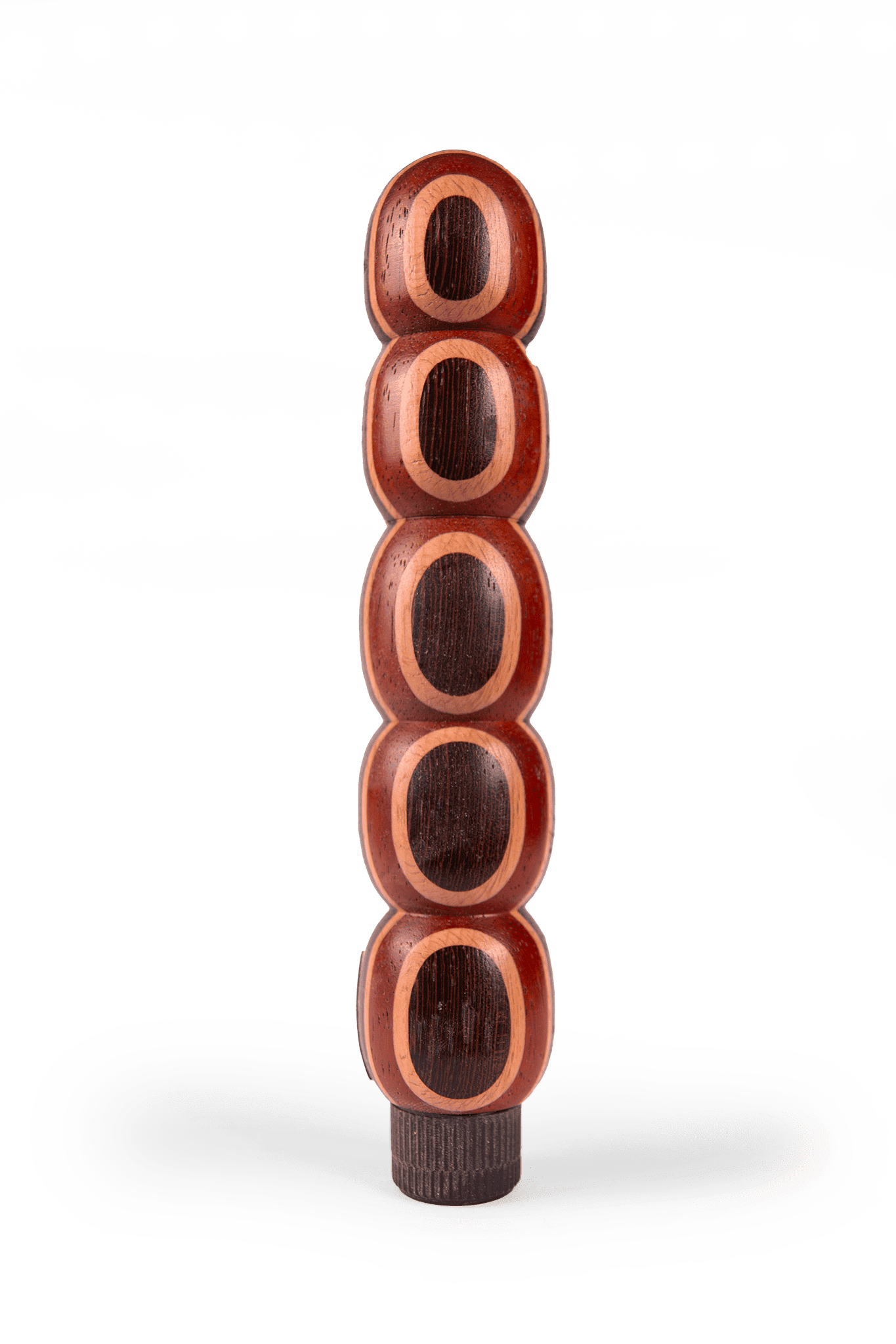 Burrli Holzvibrator Holzdildo Color Edition, Frontansicht, handgefertigt von Holz-Knecht, aus farbenfrohem Naturholz für ein einzigartiges Erlebnis.