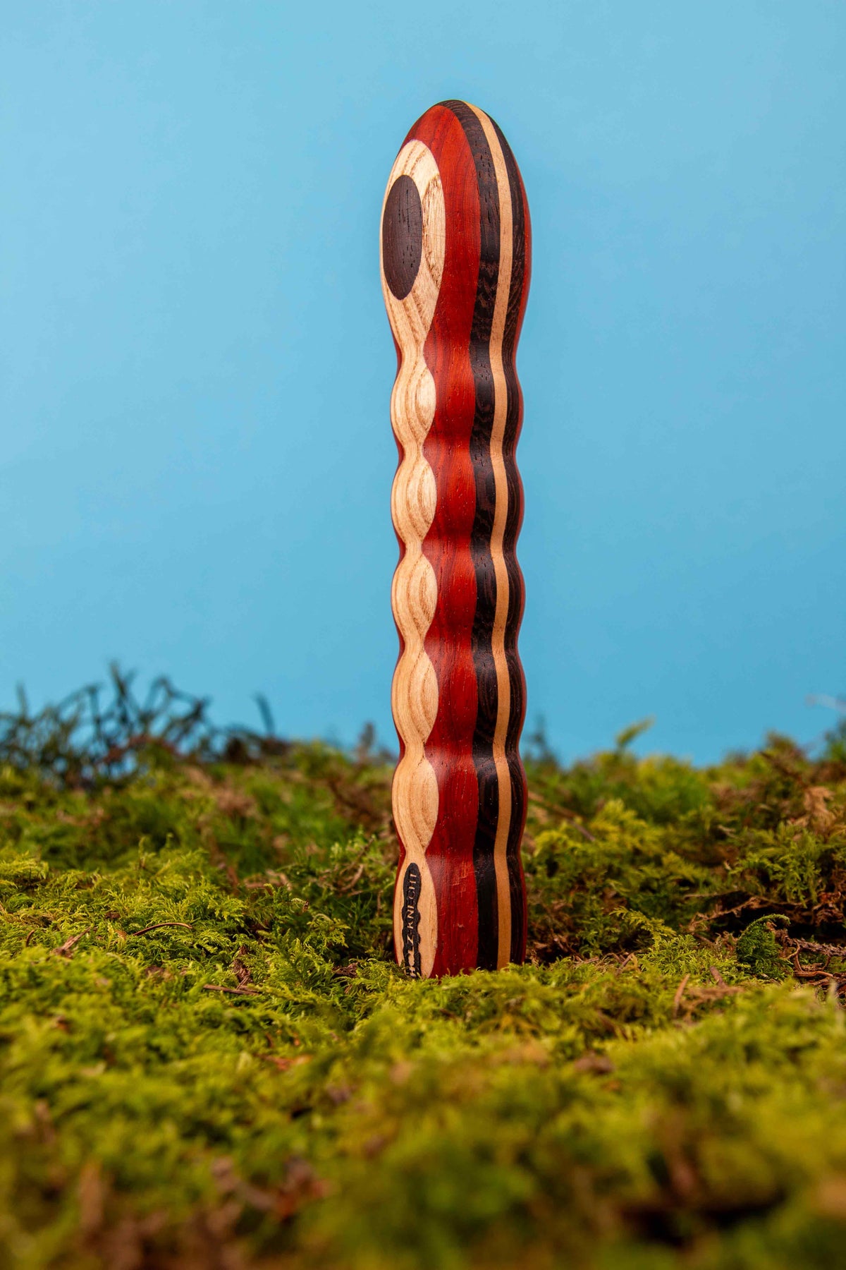 LAUSBUB  color Holzvibrator Holzdildo Moos Natur || Signature Edition Holz-Knecht.at