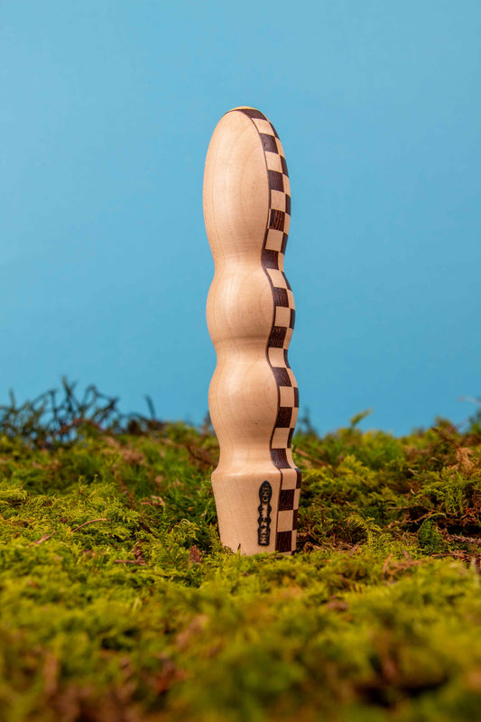 STROLCHI chessy Holzvibrator Holzdildo Moos Natur || Signature Edition Holz-Knecht.at