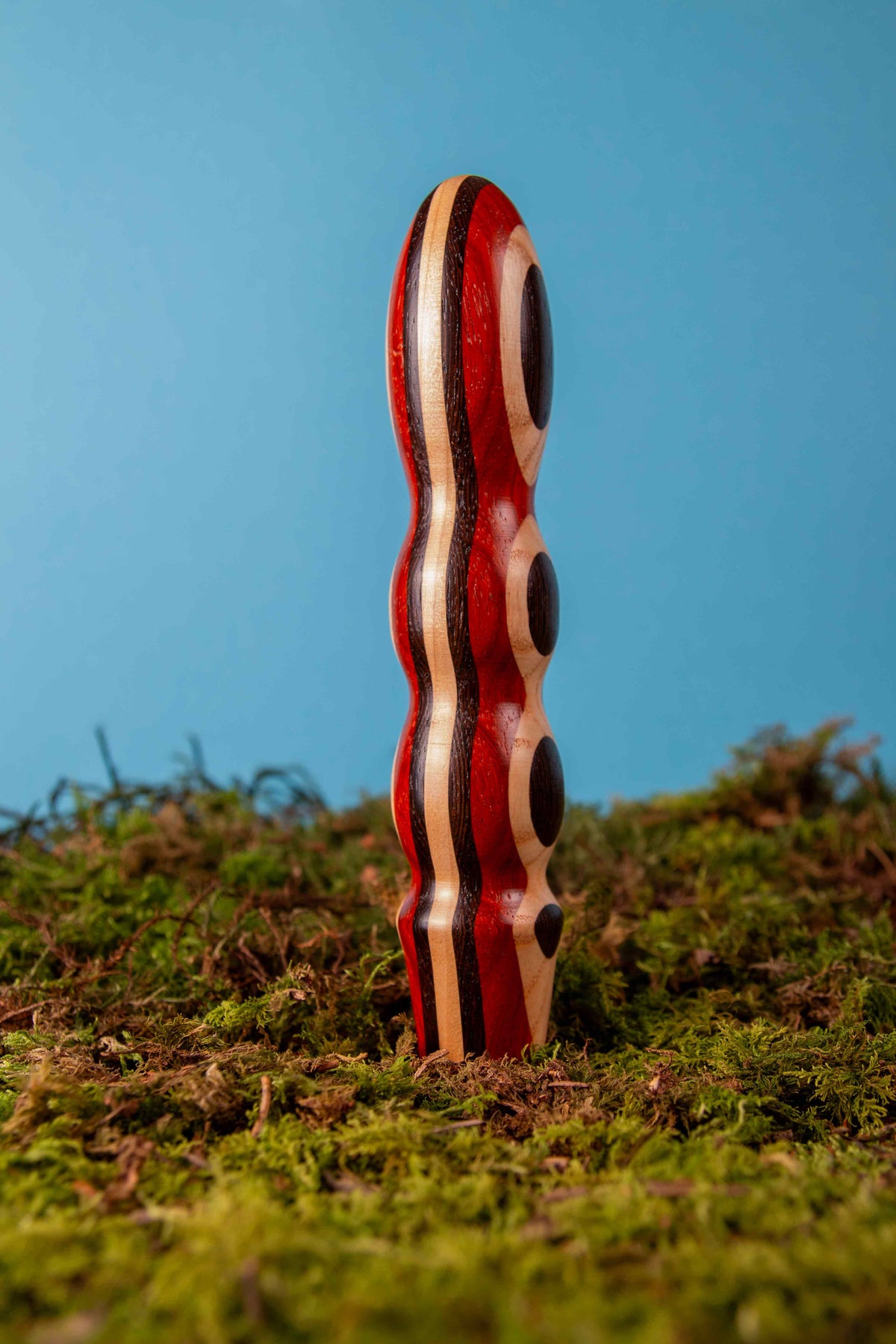STROLCHI color Holzvibrator Holzdildo Moos Natur || Signature Edition Holz-Knecht.at