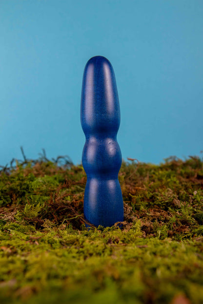 SUMMSI blau HOLZVIBRATOR Holzdildo Moos Natur || Rainbow Edition Holz-Knecht.at