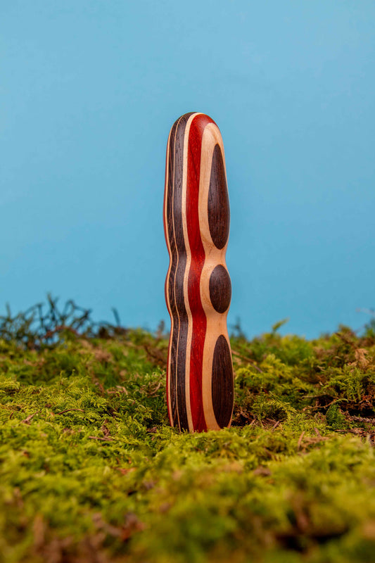 SUMMSI Color Holzvibrator Holzdildo Moos Natur || Signature Edition Holz-Knecht.at
