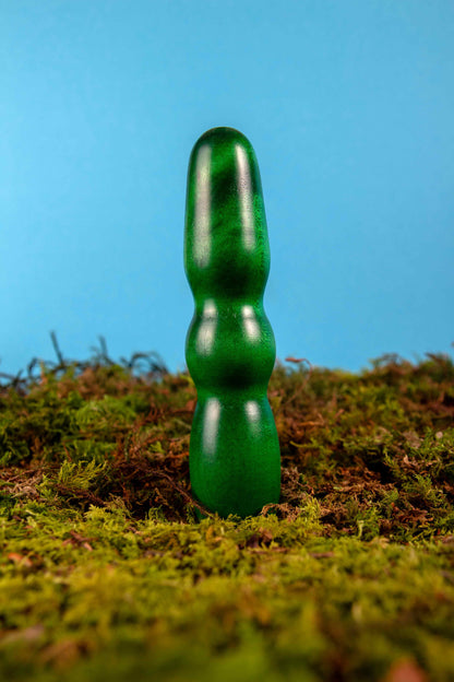 SUMMSI gruen HOLZVIBRATOR Holzdildo Moos Natur || Rainbow Edition Holz-Knecht.at