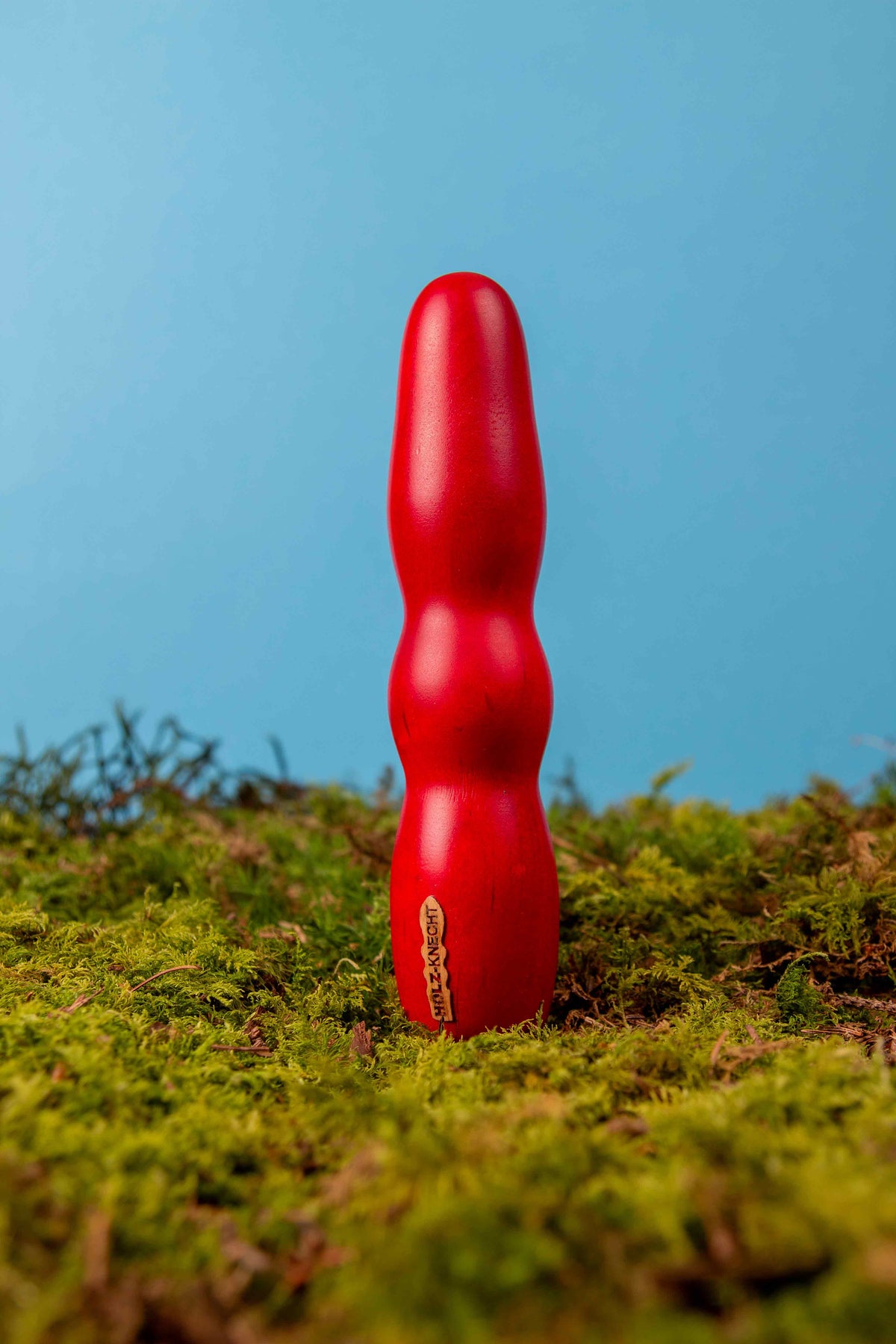 SUMMSI rot HOLZVIBRATOR Holzdildo Moos Natur || Rainbow Edition Holz-Knecht.at