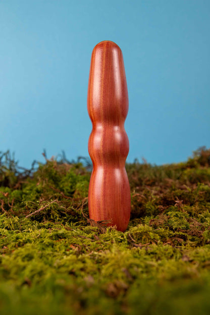 SUMMSI Zwetschke Zwetschge  Holzvibrator Holzdildo Moos Natur || Hoamatland Edition Holz-Knecht.at
