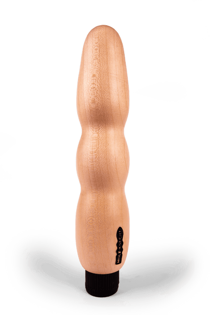 SUMMSI Holzvibrator Holzdildo  Edition aus Ahornholz, handgefertigt von Holz-Knecht, natürliches Design für umweltbewusste Stimulation.