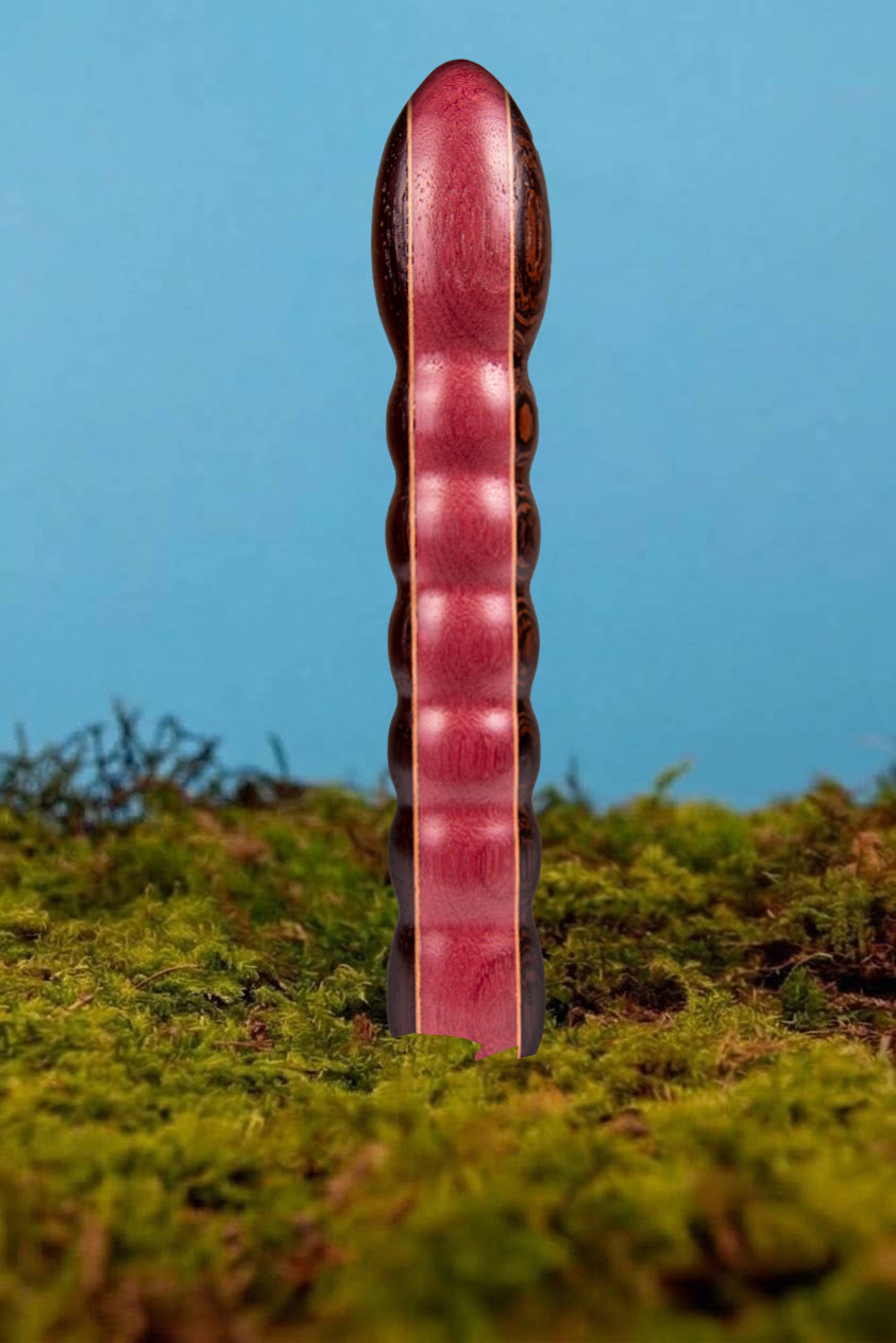 LAUSBUB  PurPur Holzvibrator Holzdildo Moos Natur || Signature Edition Holz-Knecht.at