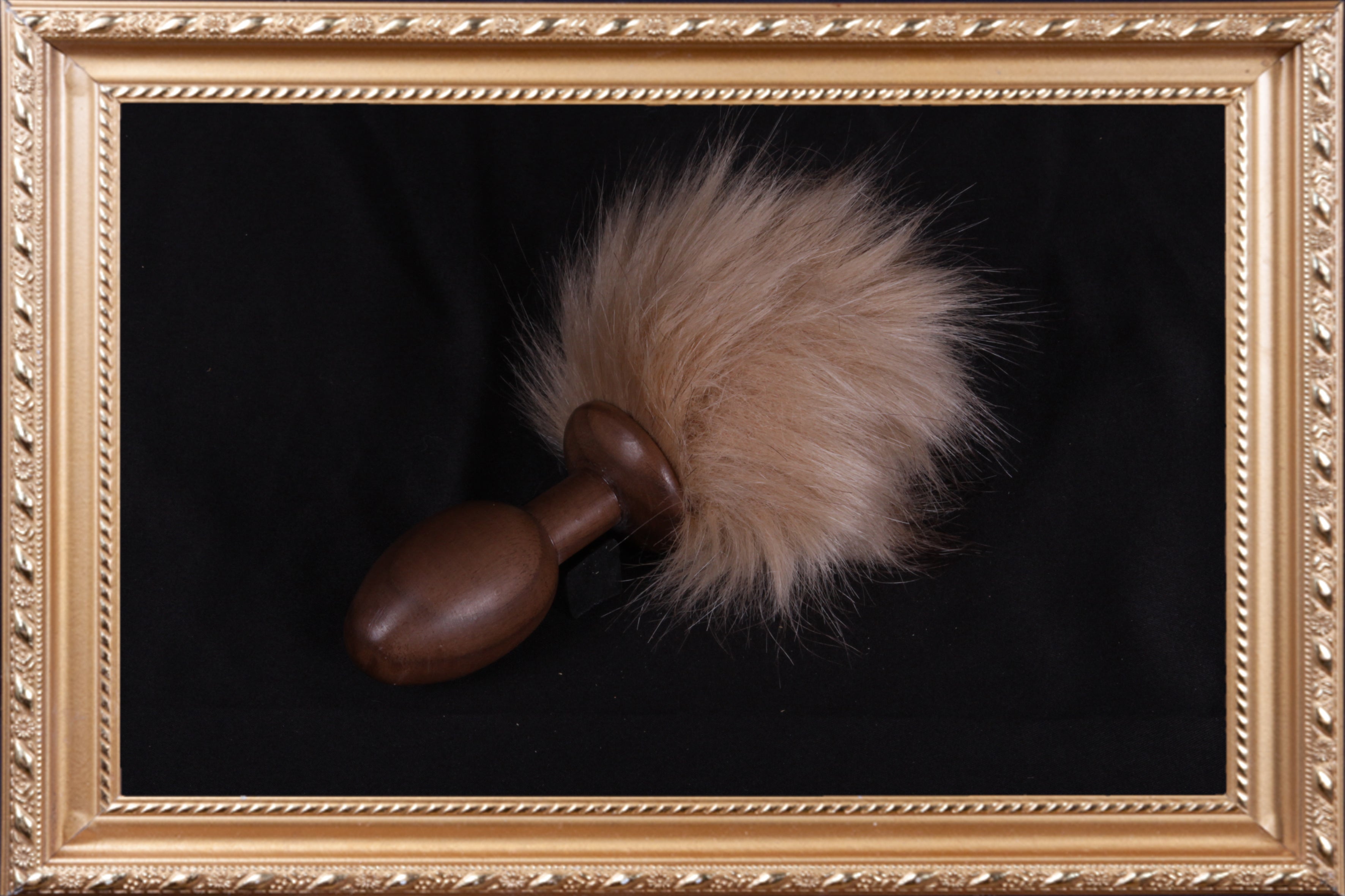 OACHKATZLSCHWOAF Nuss Hase Beige || Wooden Furry Tail Anal Butt Plug Holz|| Fox Bunny Raccoon || Sex Toy || Handmade by Holz-Knecht.at