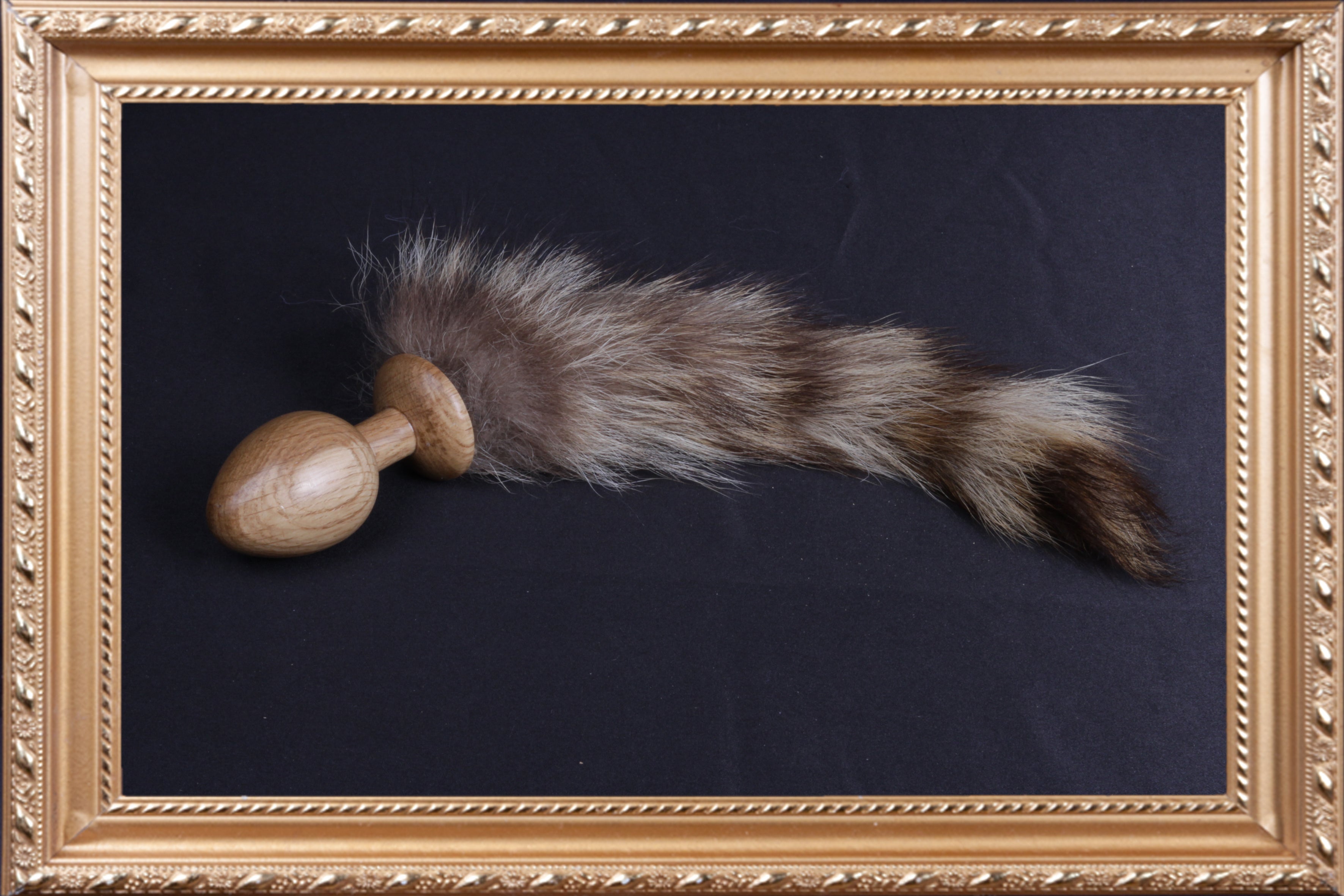OACHKATZLSCHWOAF Eiche Waschbär || Wooden Furry Tail Anal Butt Plug Holz|| Fox Bunny Raccoon || Sex Toy || Handmade by Holz-Knecht.at